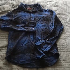 Tony Hawk Men’s Plaid Button Down Shirt